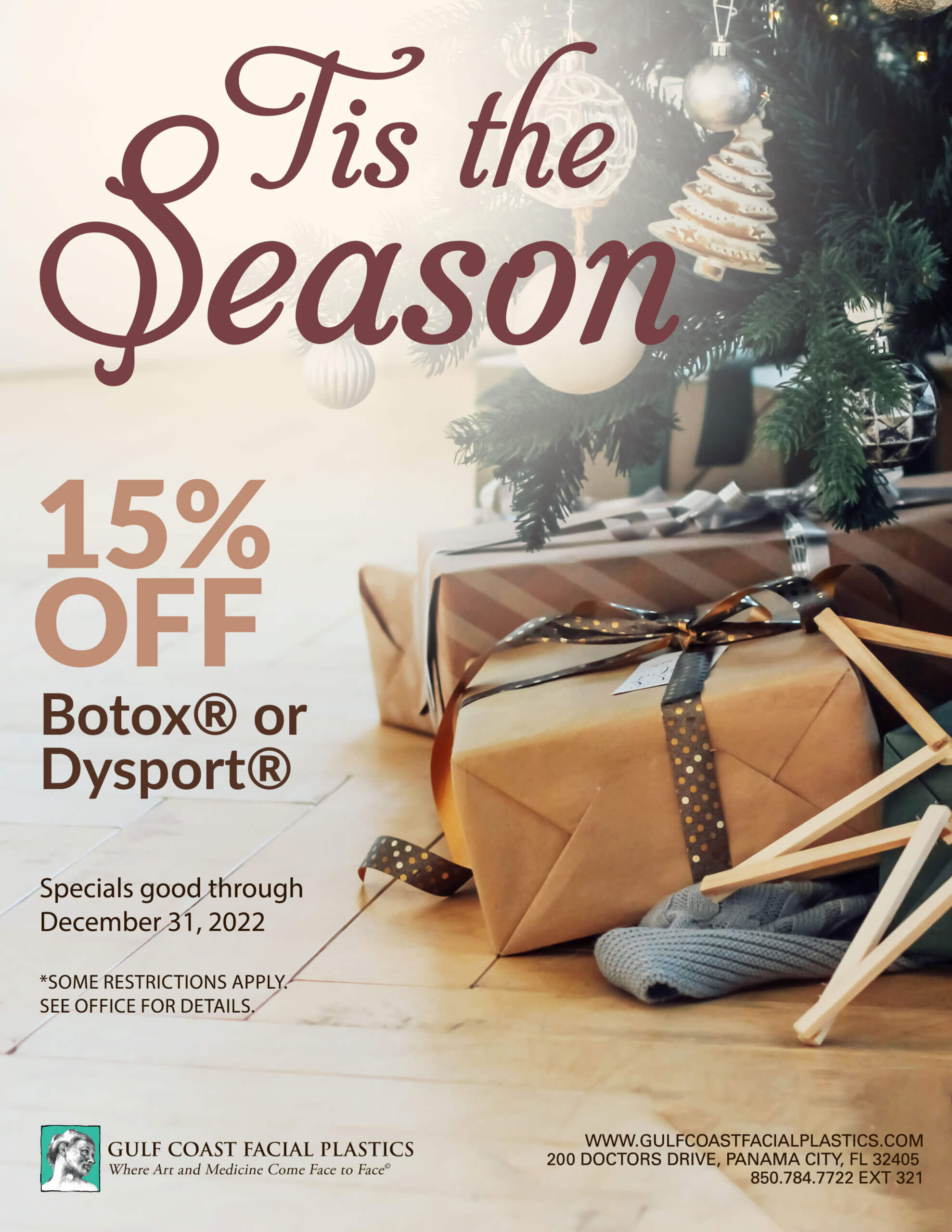 'Tis the season for 15% OFF Botox or Dysport though the month of December